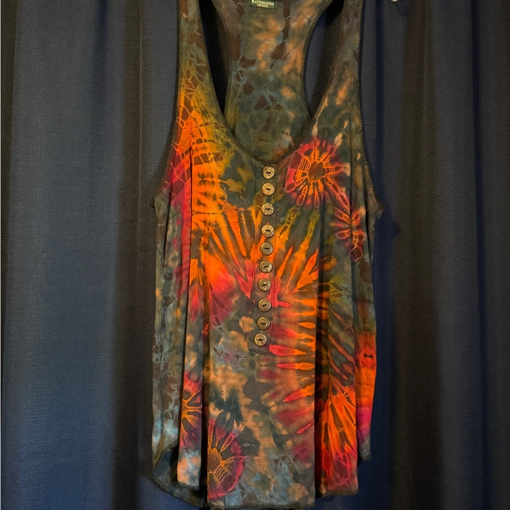 Kathmandu Multicolor Button-Up Tank Top